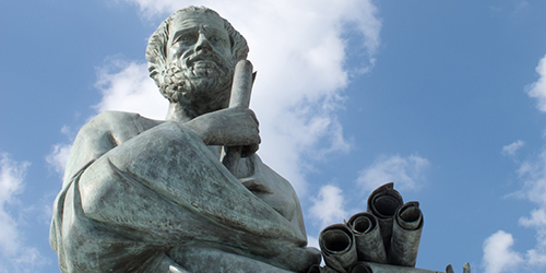 Statue,Of,Aristotle,A,Great,Greek,Philosopher