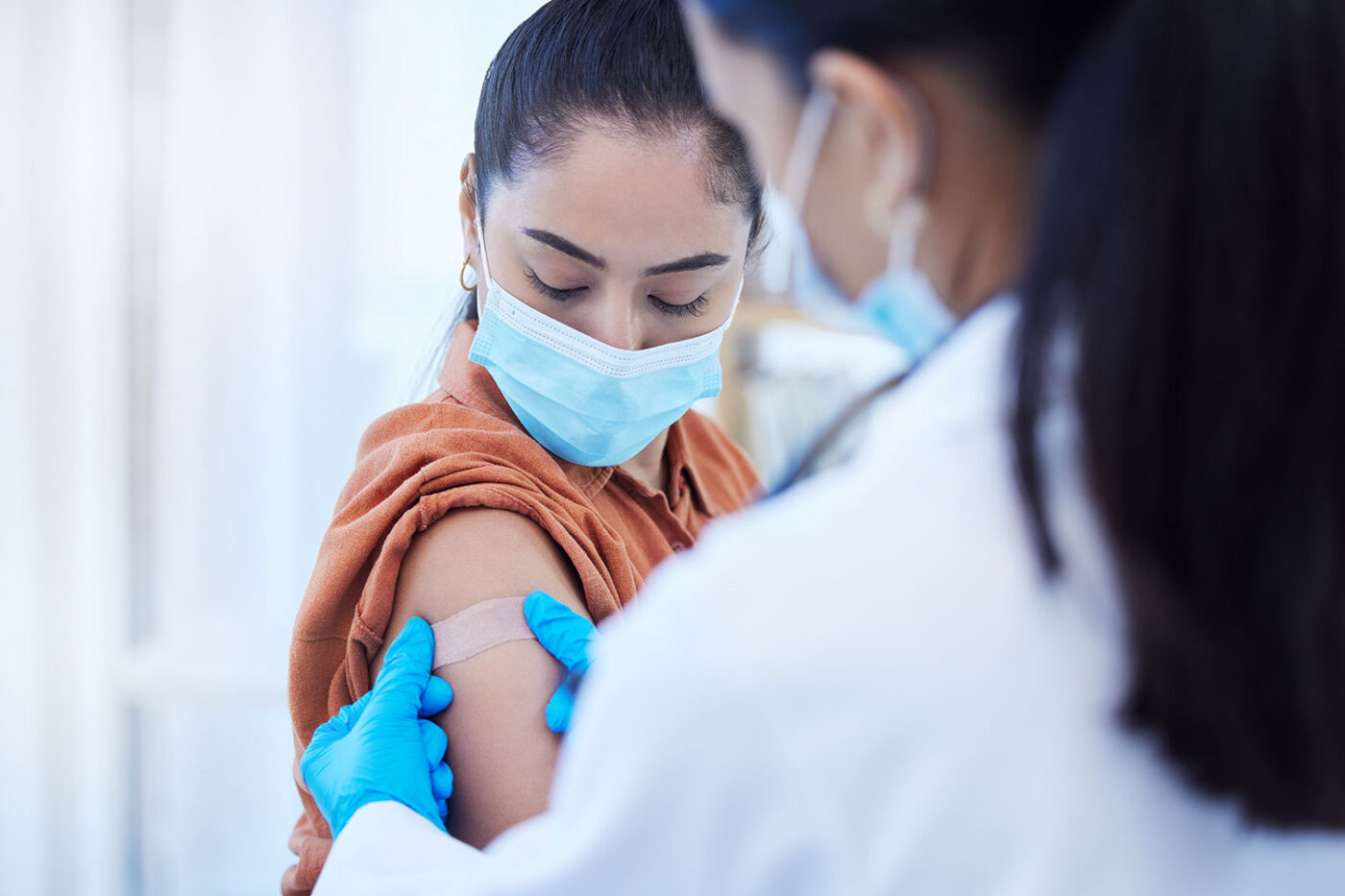 Person getting a vaccine